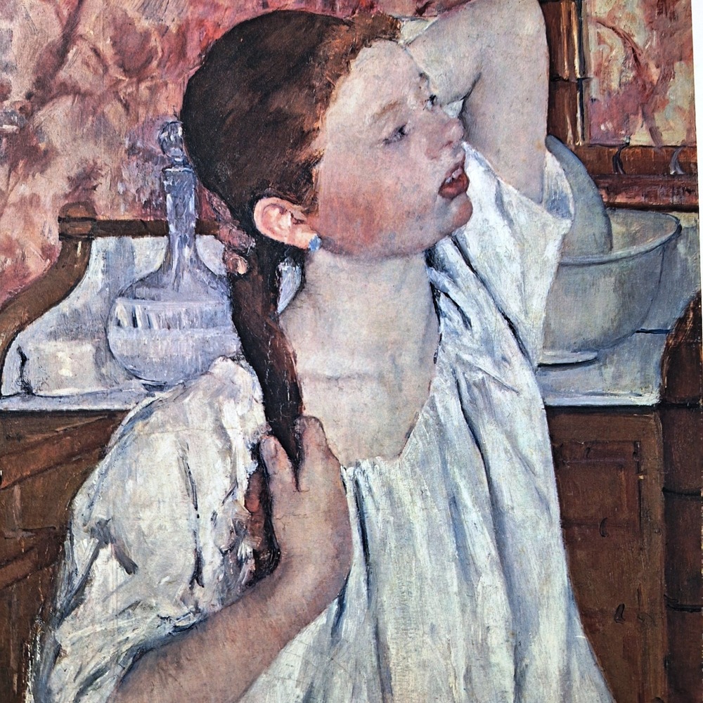 Girl Arranging her Hair Mary Cassatt 1886 Ephemera National Gallery of Art - Picture 6 of 8